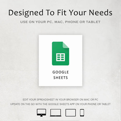 Daily Routine & Goal Planner for Google Sheets and Excel, ADHD Planner